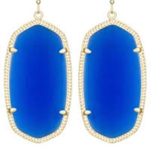 Kendra Scott Danielle earrings in cobalt blue